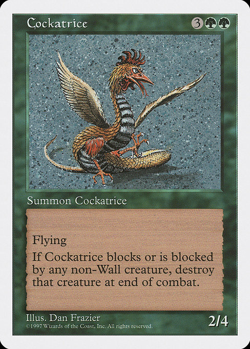 Cockatrice from Fifth Edition
