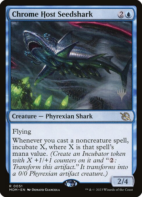 Chrome Host Seedshark from March of the Machine Promos