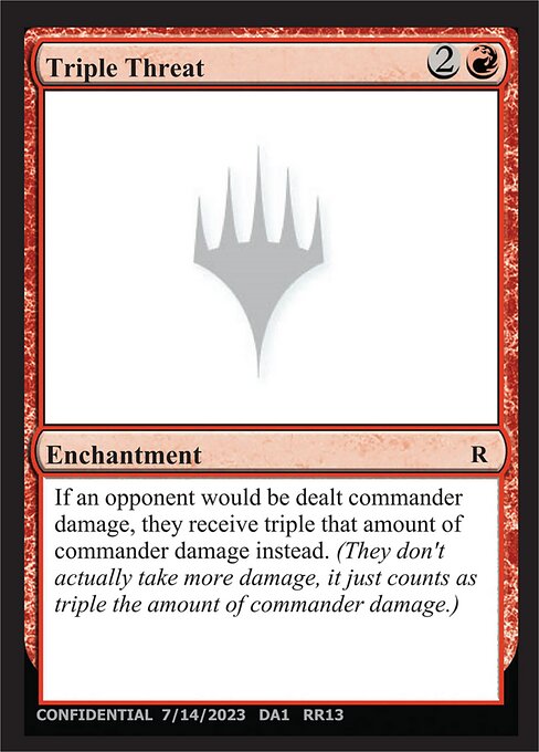 Triple Threat highlighted card art