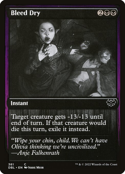 Bleed Dry from Innistrad: Double Feature