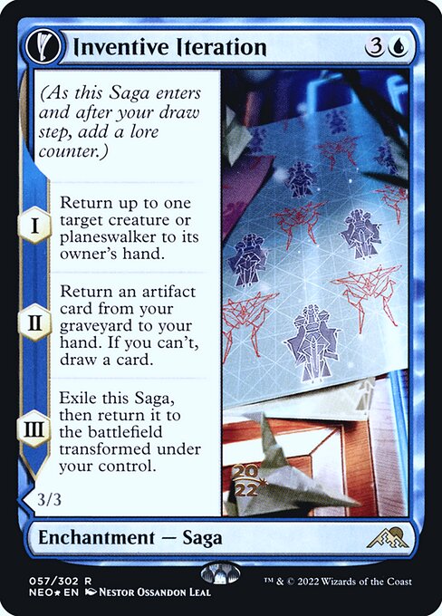 Inventive Iteration // Living Breakthrough from Kamigawa: Neon Dynasty Promos