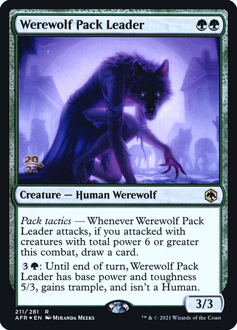Werewolf Pack Leader from Adventures in the Forgotten Realms Promos