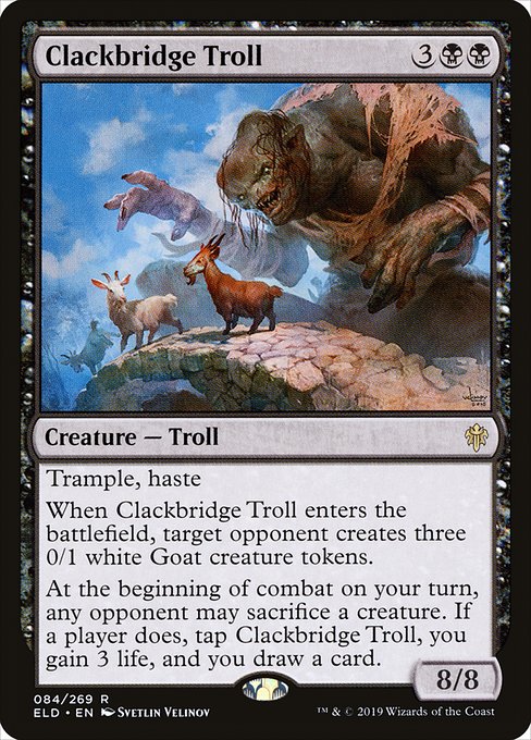 Clackbridge Troll from Throne of Eldraine