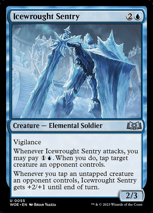 Icewrought Sentry highlighted card art