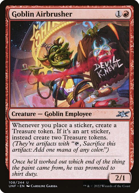 Goblin Airbrusher highlighted card art