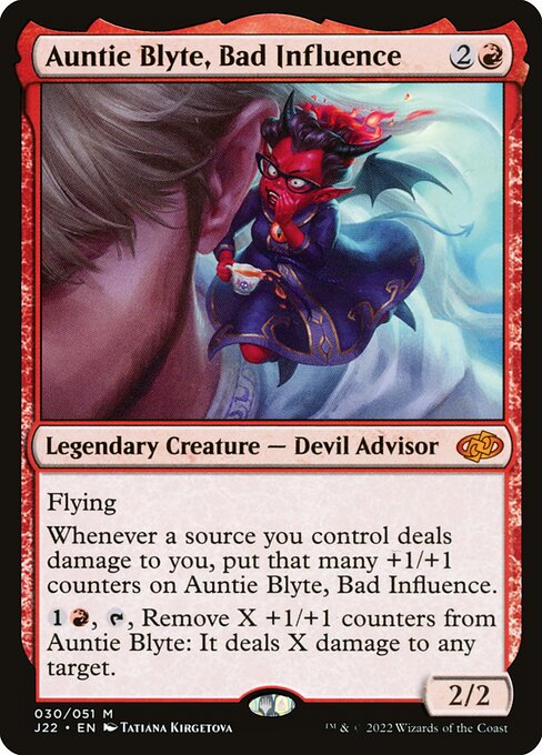 Auntie Blyte, Bad Influence highlighted card art