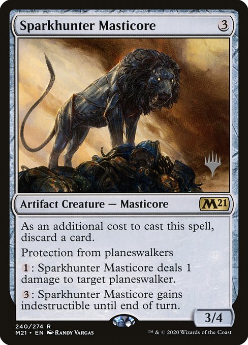 Sparkhunter Masticore from Core Set 2021 Promos