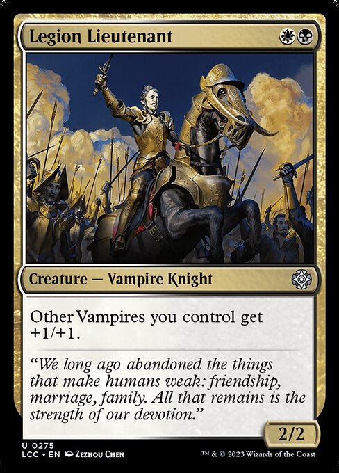 Legion Lieutenant highlighted card art