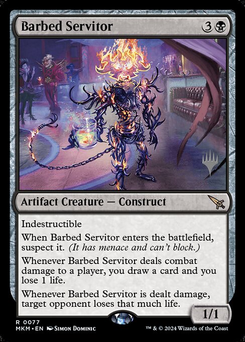 Barbed Servitor from Murders at Karlov Manor Promos