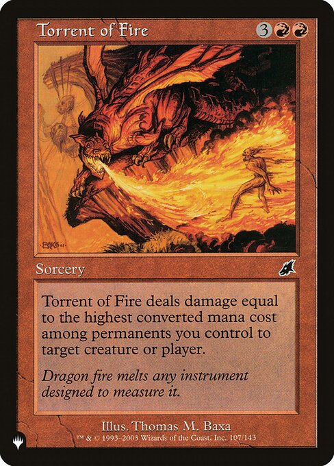 Torrent of Fire highlighted card art