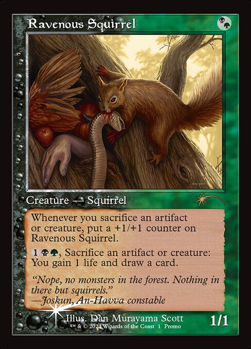 Ravenous Squirrel highlighted card art