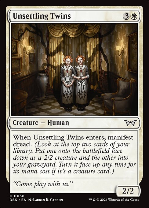 Unsettling Twins highlighted card art