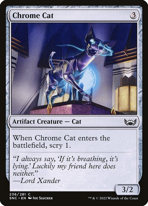 Chrome Cat highlighted card art