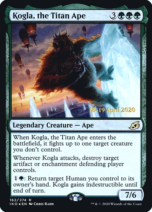 Kogla, the Titan Ape from Ikoria: Lair of Behemoths Promos