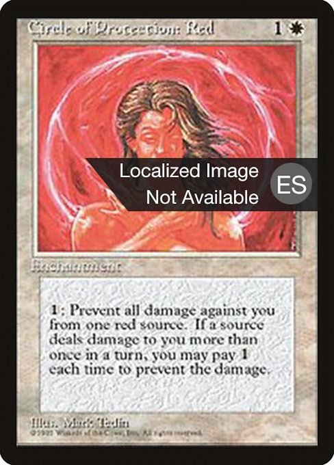 Circle of Protection: Red from Fourth Edition Foreign Black Border