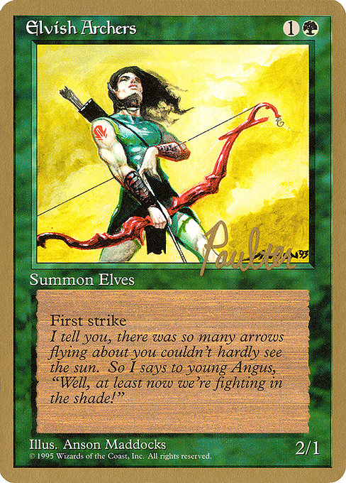 Elvish Archers from Pro Tour Collector Set