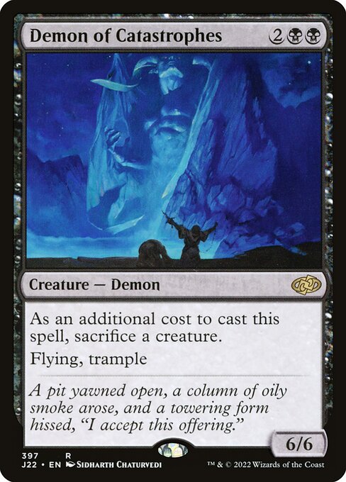 Demon of Catastrophes highlighted card art