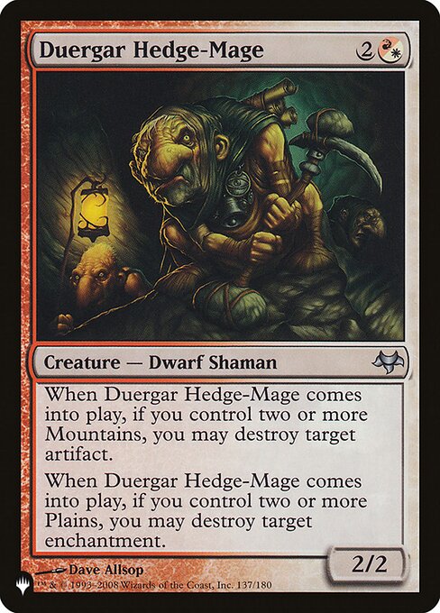 Duergar Hedge-Mage highlighted card art