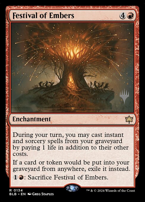 Festival of Embers from Bloomburrow Promos