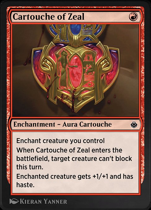 Cartouche of Zeal from Amonkhet Remastered