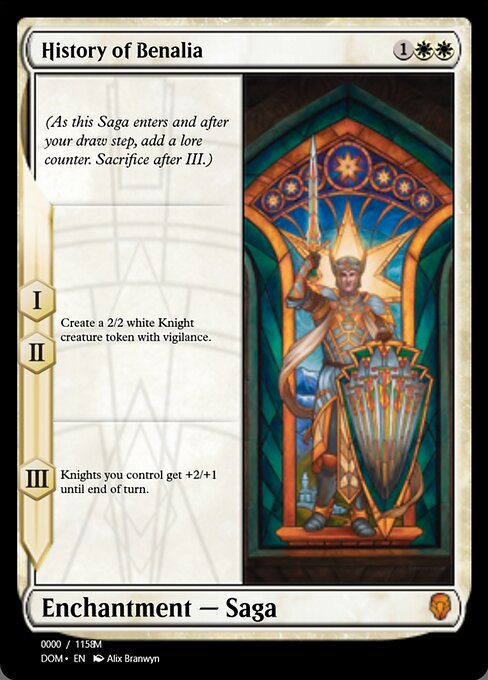 History of Benalia highlighted card art