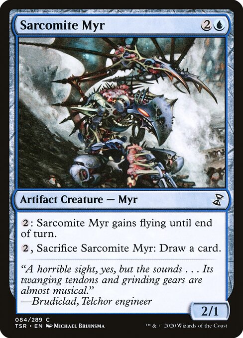 Sarcomite Myr highlighted card art