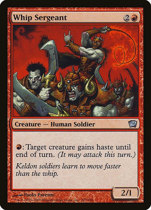 Whip Sergeant from Ninth Edition