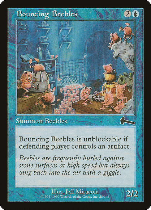 Bouncing Beebles highlighted card art