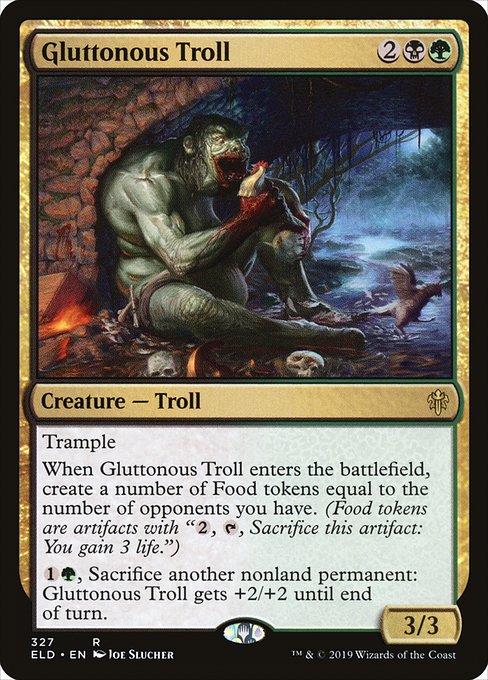 Gluttonous Troll from Throne of Eldraine