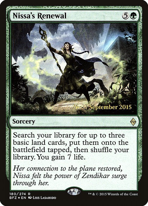 Nissa's Renewal from Battle for Zendikar Promos