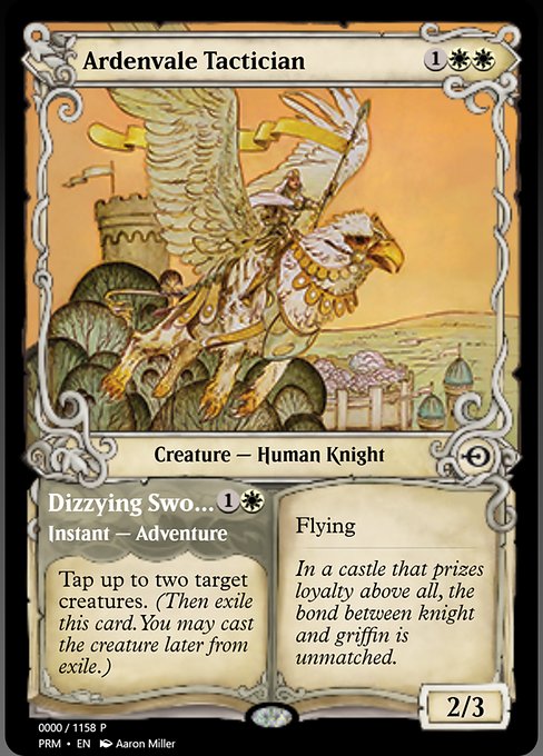 Ardenvale Tactician // Dizzying Swoop from Magic Online Promos