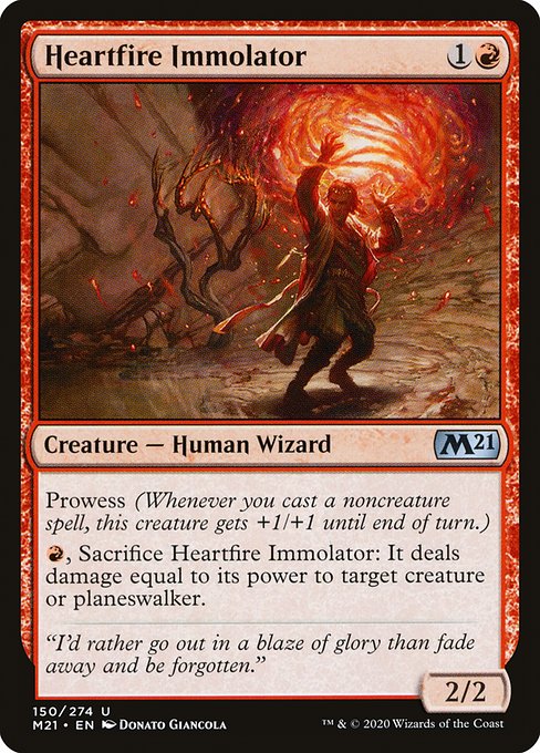 Heartfire Immolator from Core Set 2021