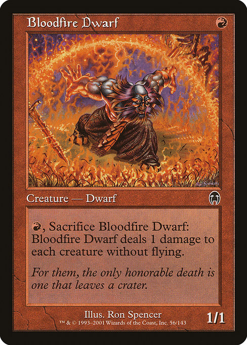 Bloodfire Dwarf highlighted card art