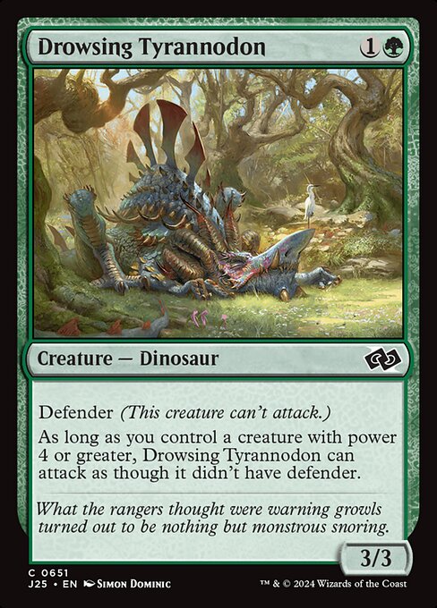 Drowsing Tyrannodon highlighted card art