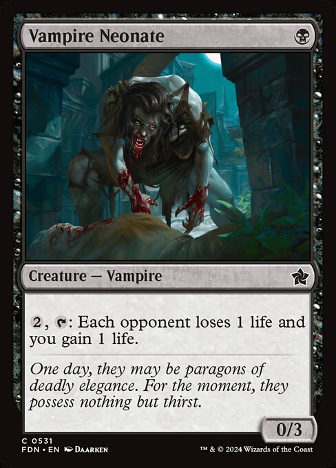 Vampire Neonate highlighted card art