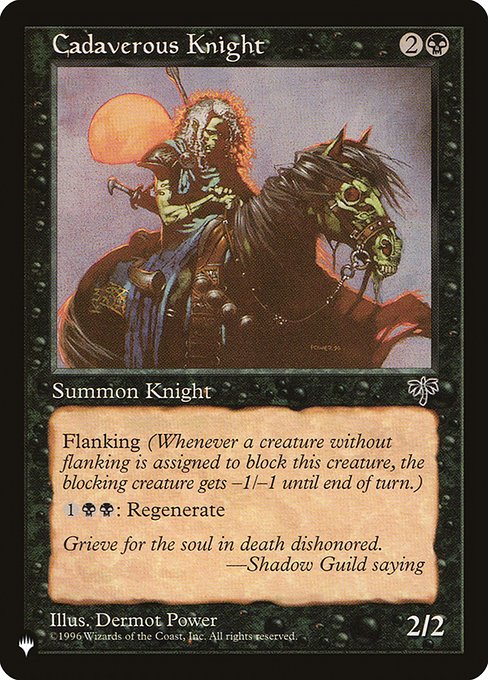 Cadaverous Knight highlighted card art