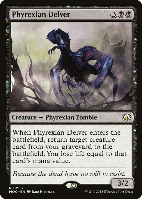 Phyrexian Delver highlighted card art