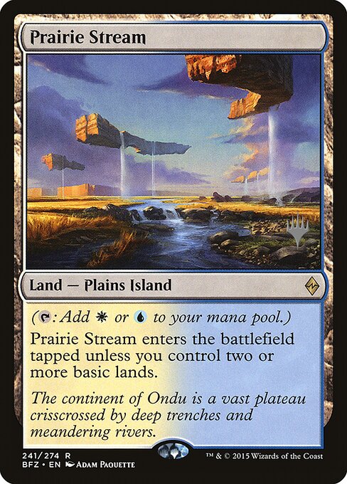 Prairie Stream from Battle for Zendikar Promos