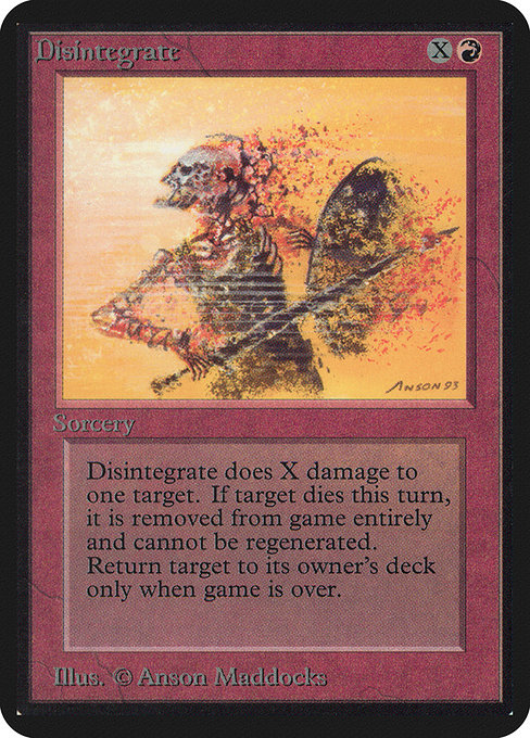 Disintegrate from Limited Edition Alpha