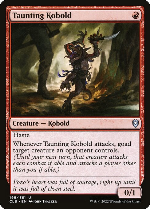 Taunting Kobold from Commander Legends: Battle for Baldur's Gate