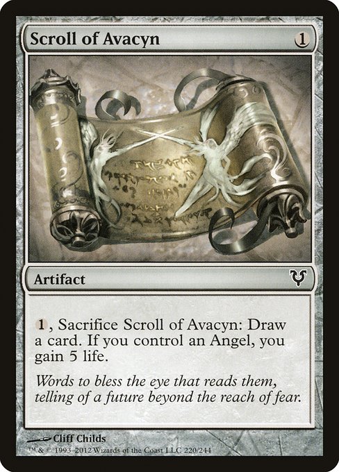 Scroll of Avacyn from Avacyn Restored