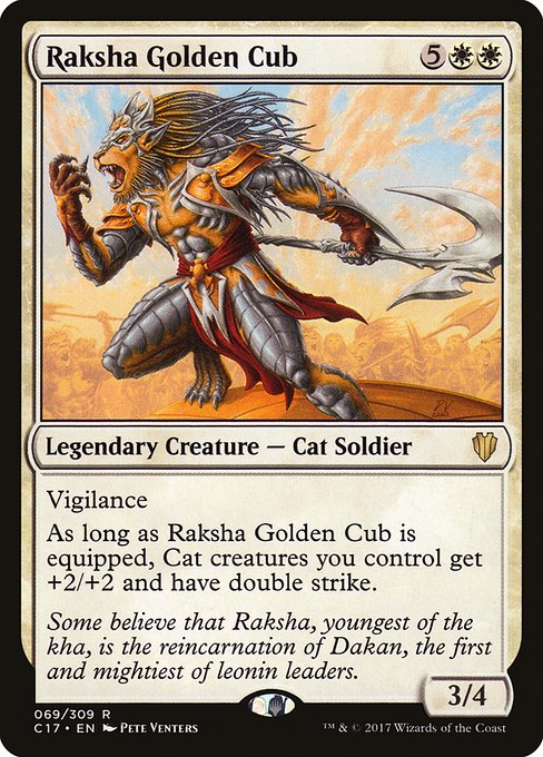 Raksha Golden Cub highlighted card art