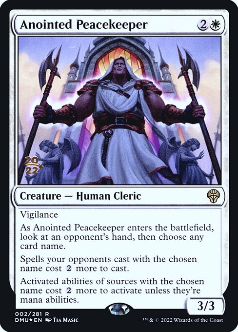 Anointed Peacekeeper from Dominaria United Promos