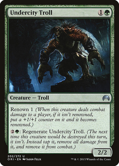 Undercity Troll from Magic Origins