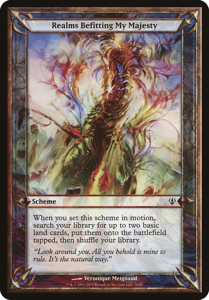 Realms Befitting My Majesty highlighted card art