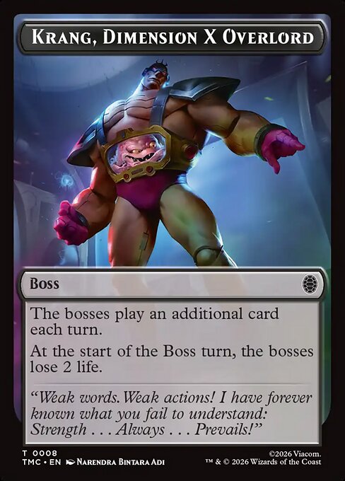 Krang, Dimension X Overlord from Teenage Mutant Ninja Turtles Eternal Tokens