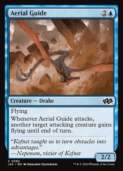 Aerial Guide highlighted card art