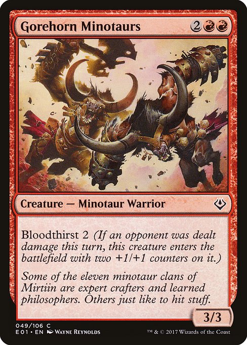 Gorehorn Minotaurs from Archenemy: Nicol Bolas