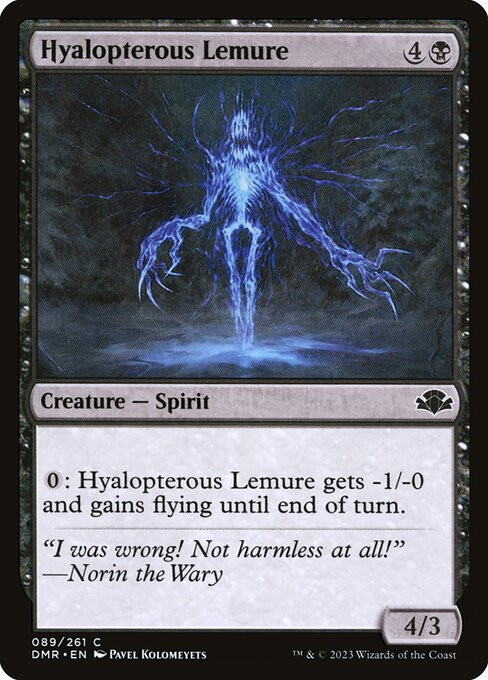Hyalopterous Lemure highlighted card art