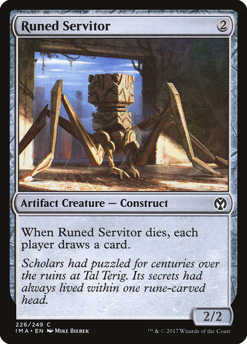 Runed Servitor from Iconic Masters